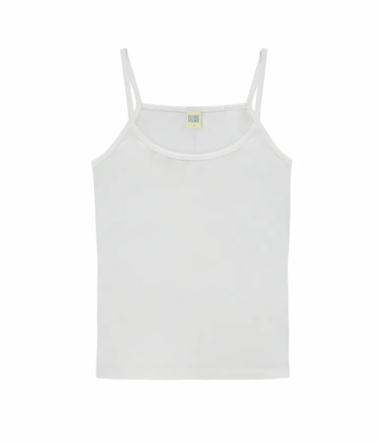 T-shirts & Tanks-Flore Flore Bibi Cami in White