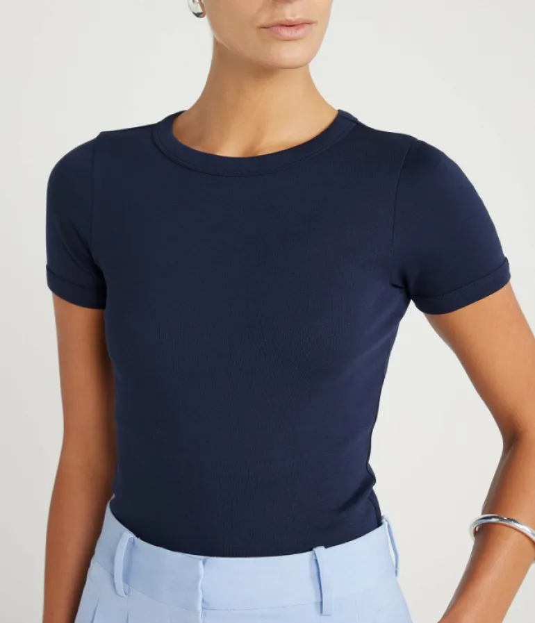 T-shirts & Tanks-Flore Flore Car Tee in Navy