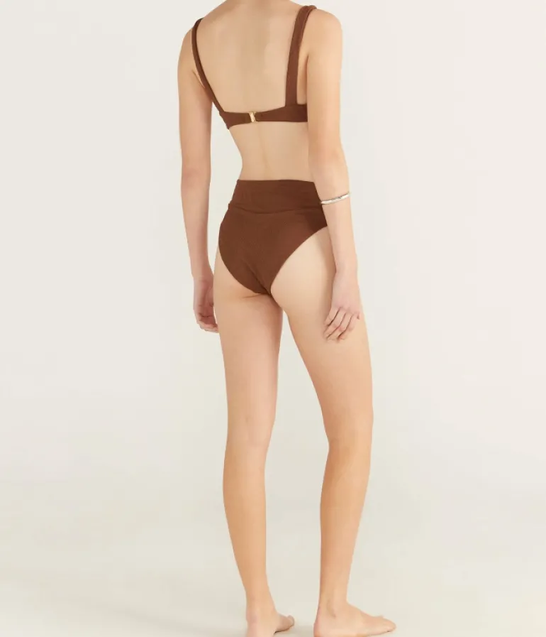 Swim & Resortwear-Fella Casanova Bikini Top in Cocoa