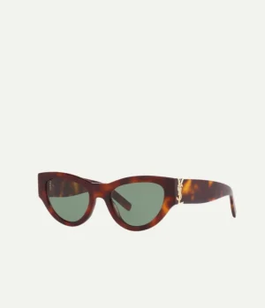 Sunglasses-Saint Laurent Cat-eye Shaped Sunglasses in Havana