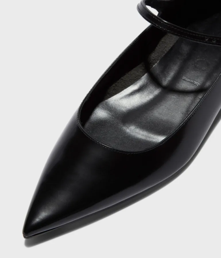 Flat Shoes-Aeyde Cleo Leather Flat in Black