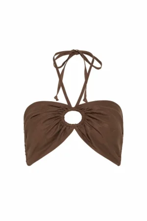 Tops-Faithfull The Brand Cyprus Top in Chocolate