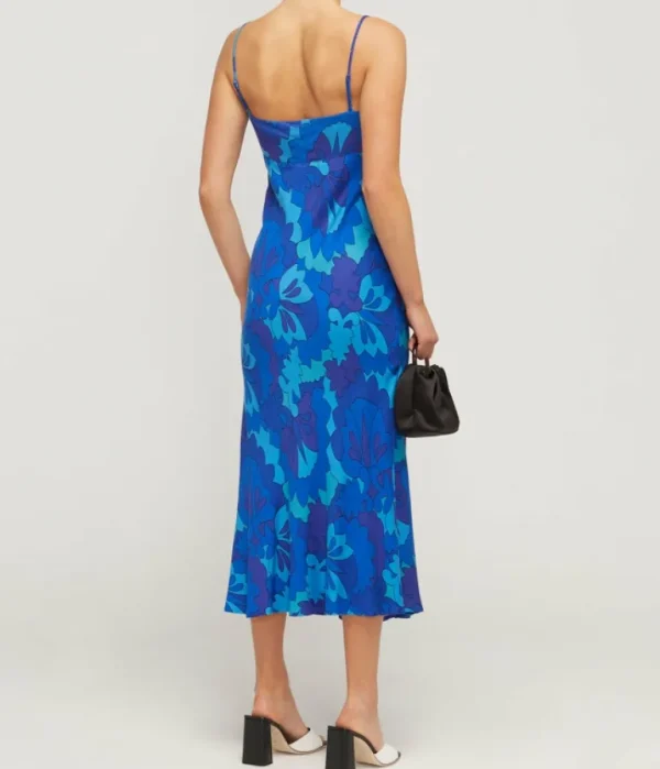 Dresses-Rixo Dulcia Maxi Dress in Looking Glass Blue