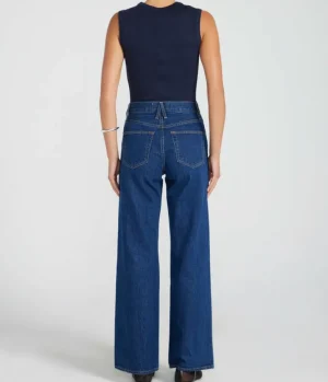 T-shirts & Tanks-Flore Flore Esme High Neck Tank in Navy