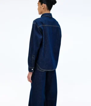 Denim | Tops-SLVRLAKE Fairview Worker Shirt in Midnight Mile