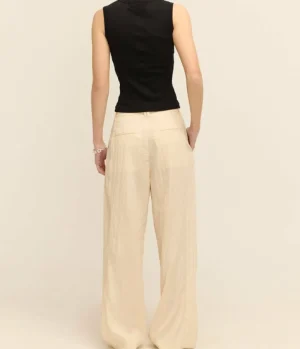 Pants-A.Emery Goddard Parachute Pant in Bisque