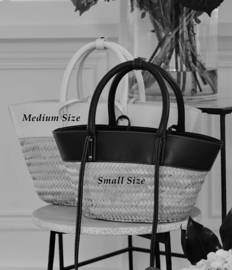 Bags-Isla Woods Small Basket Bag in Chestnut