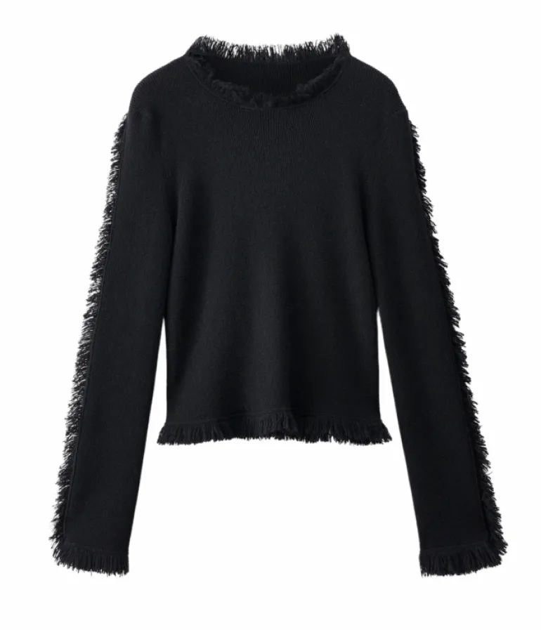Knitwear-Lisa Yang Jade Sweater in Black
