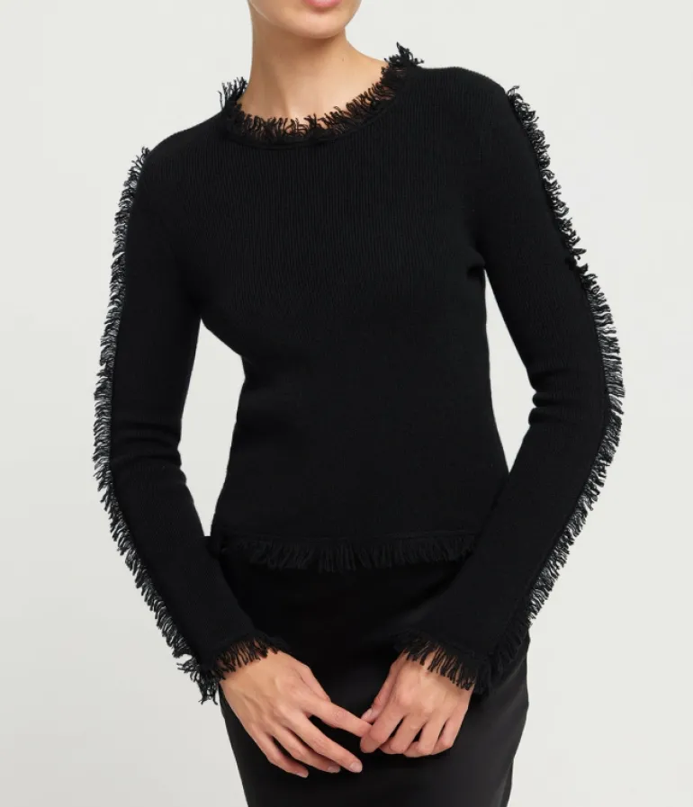 Knitwear-Lisa Yang Jade Sweater in Black