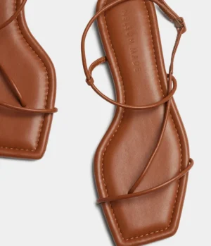 Flat Sandals-Nelson Made Juliette Sandal 4.0 in Saddle