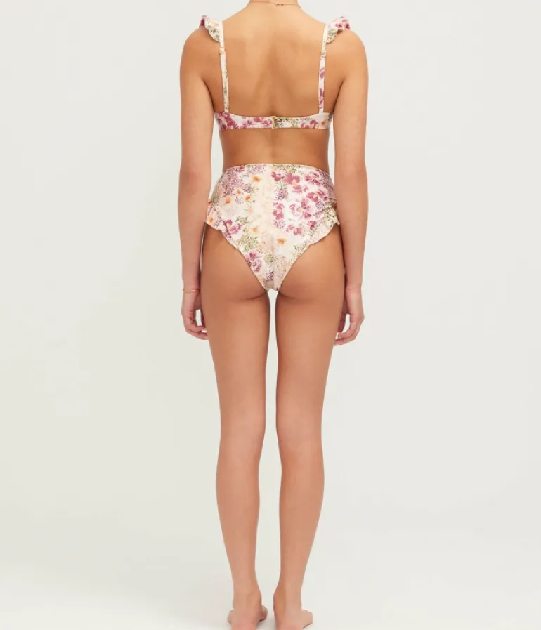 Swim & Resortwear-Agua by Agua Bendita Kiwi Bikini Top in Florecer