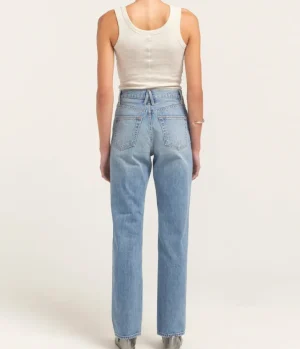 Denim-SLVRLAKE London High Rise Straight Leg in Ties That Band