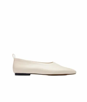 Flat Shoes-Nelson Made Lou Flat in Crema