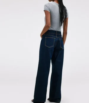 Denim-SLVRLAKE Mica Belted Relaxed Jean in Midnight Mile