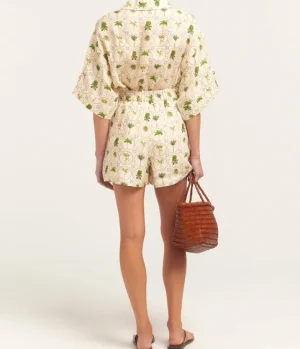 Tops-Palm Noosa Mirage Shirt in Tropical Palms