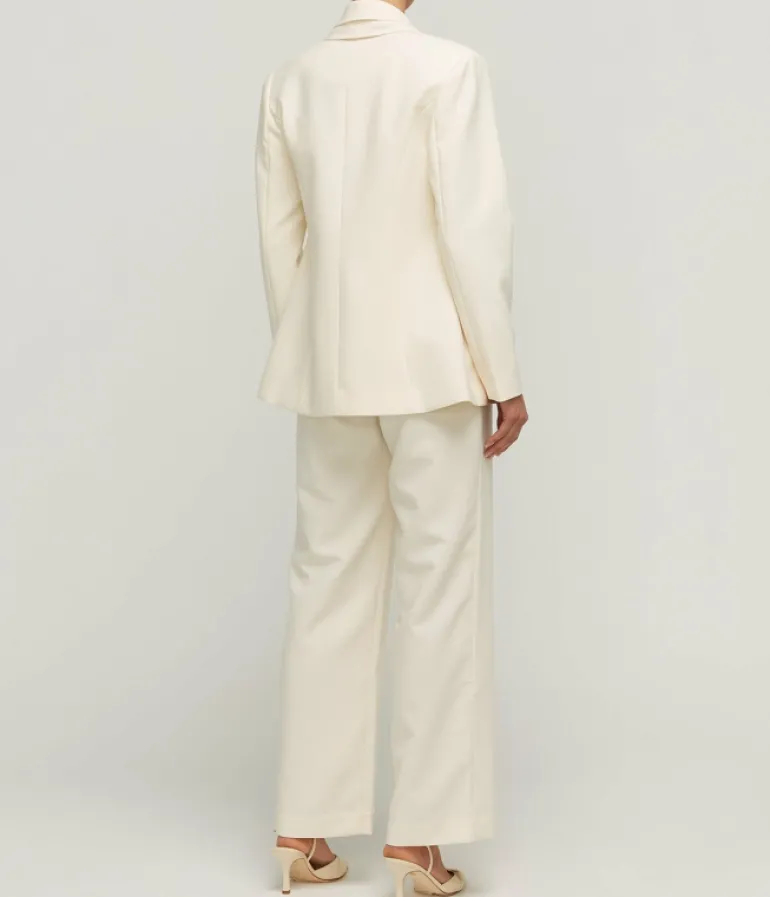 Jackets & Outerwear-Acler Oatley Blazer in Vanilla