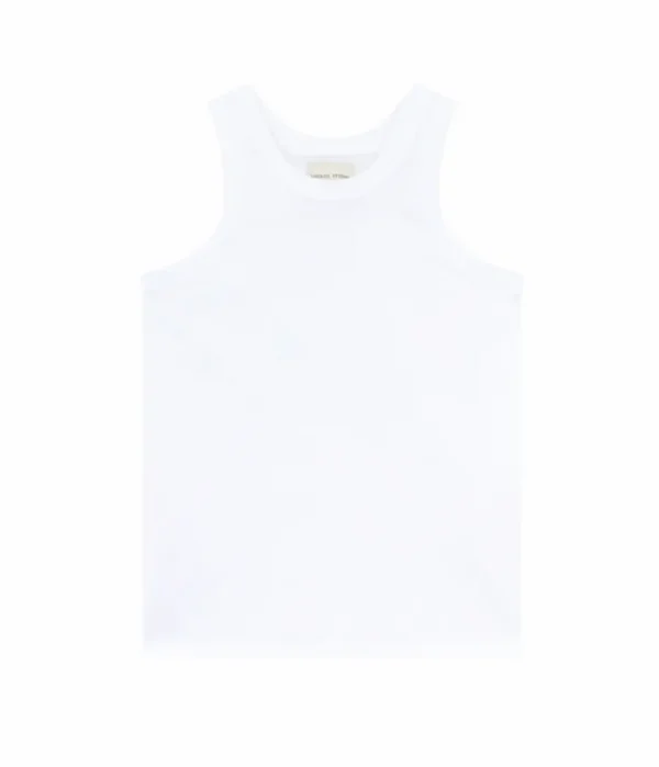 Tops-Loulou Studio Poso Tank Top in White