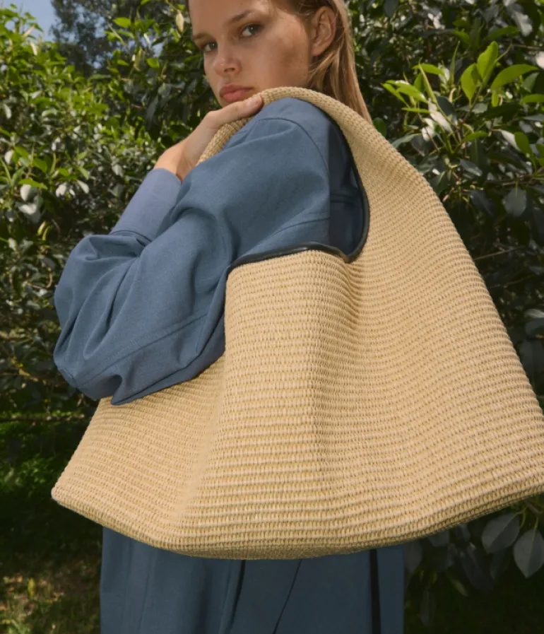 Bags-Rylan Blake Raffia Hobo