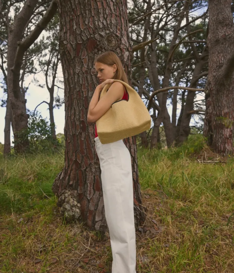 Bags-Rylan Blake Raffia Hobo