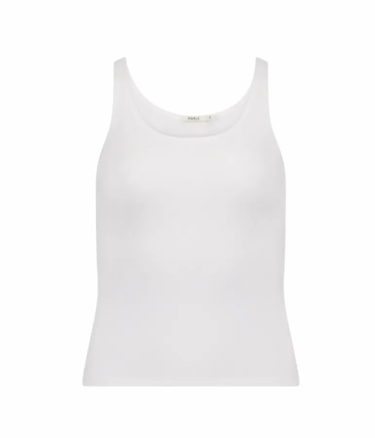 T-shirts & Tanks-MARLE Sena Singlet in Ivory