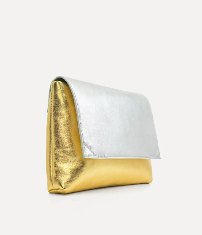 Bags-Studio Amelia Sheath Clutch in Gold