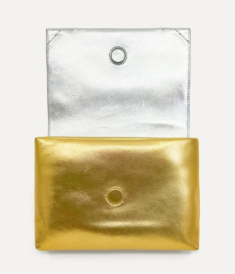 Bags-Studio Amelia Sheath Clutch in Gold