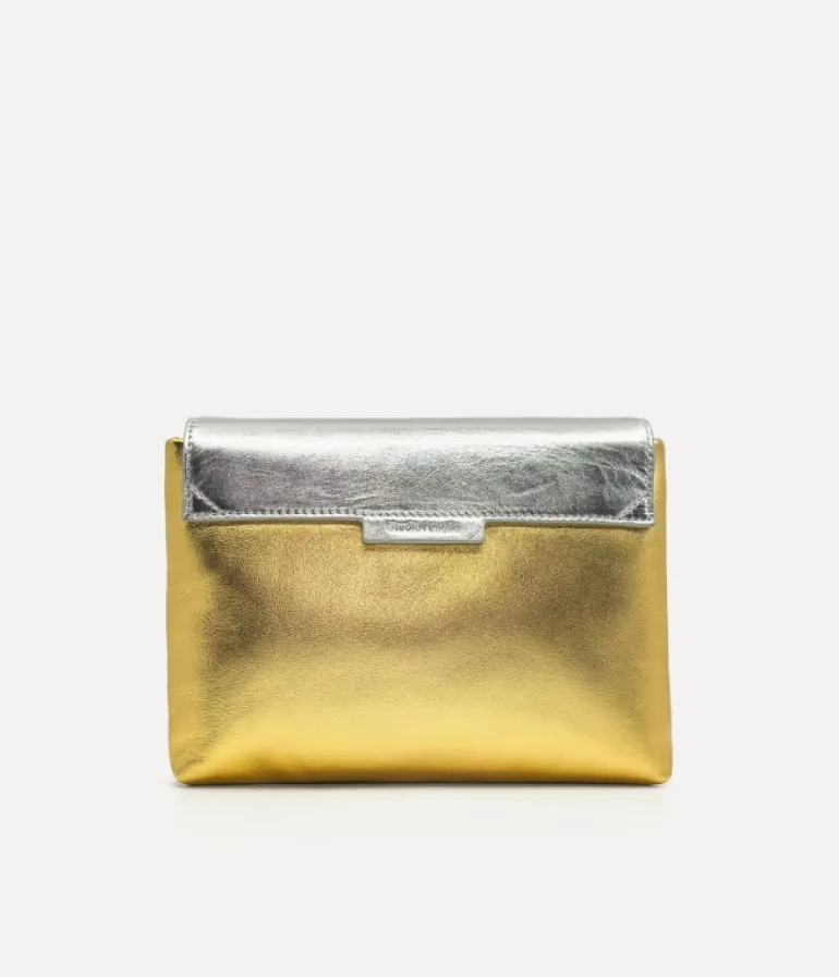 Bags-Studio Amelia Sheath Clutch in Gold