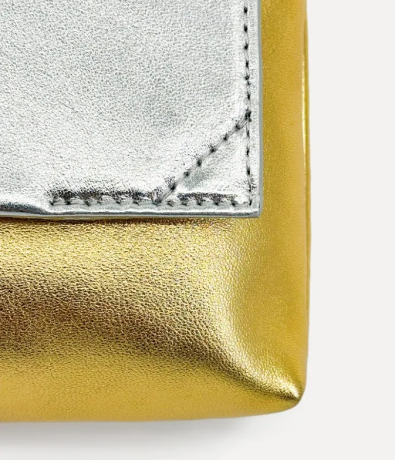 Bags-Studio Amelia Sheath Clutch in Gold