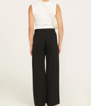 Pants-St Agni Side Stripe Tailored Pants in Black
