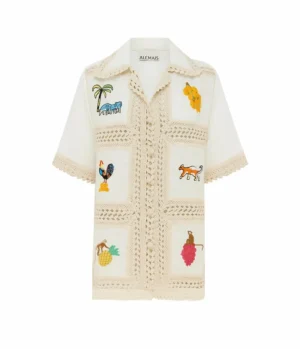Tops-Alemais Teddy Shirt in Cream