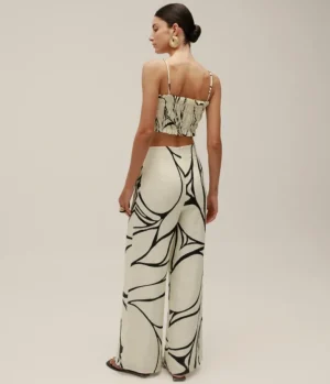Pants-Cala De La Cruz Toya Pants in Black and White