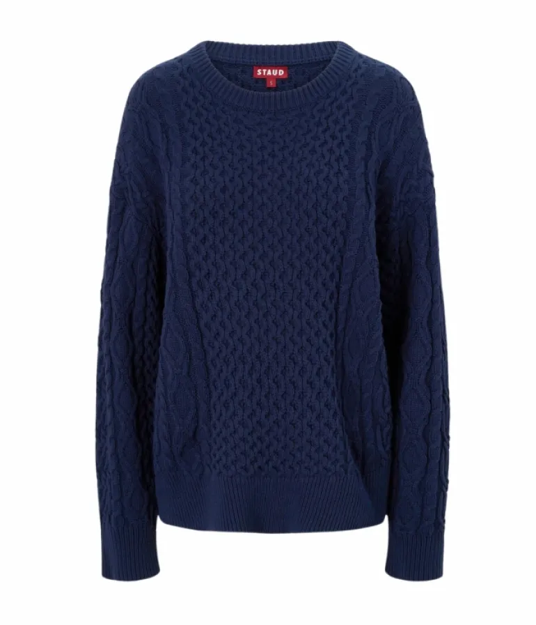 Knitwear-Staud Tracy Sweater in Navy