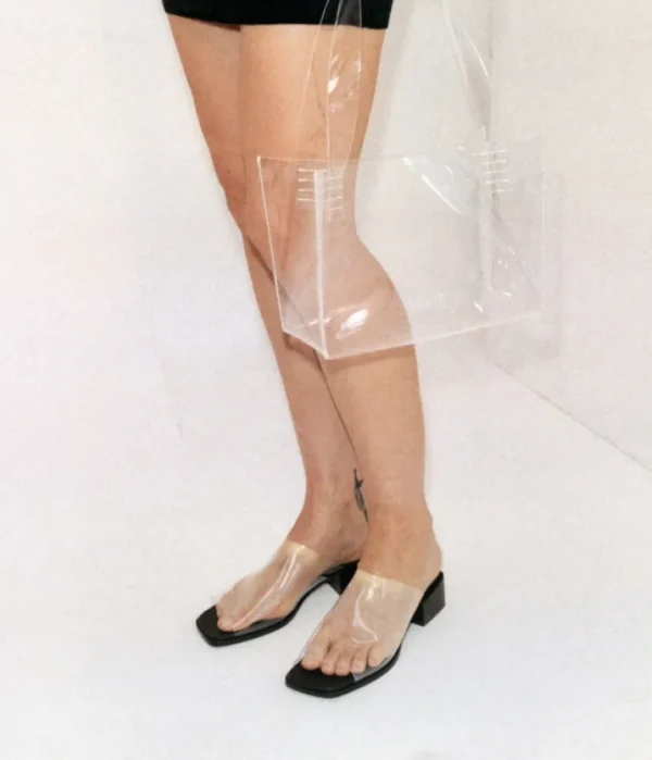Heels & Pumps-Ziah Transparent Heel in Transparent Black
