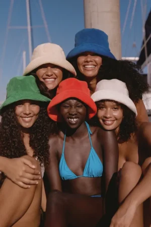 Hats-Lack of Color Wave Bucket Hat in Beige
