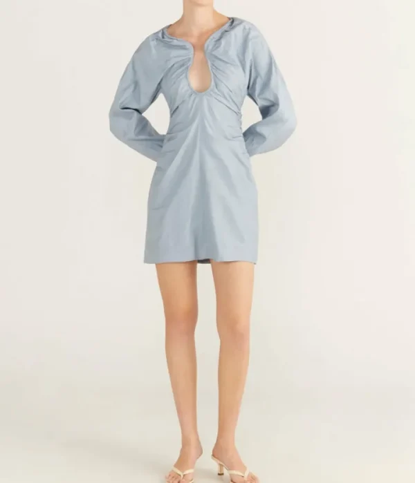 Dresses-Wynn Hamlyn Zoe Mini Dress in Sky Blue